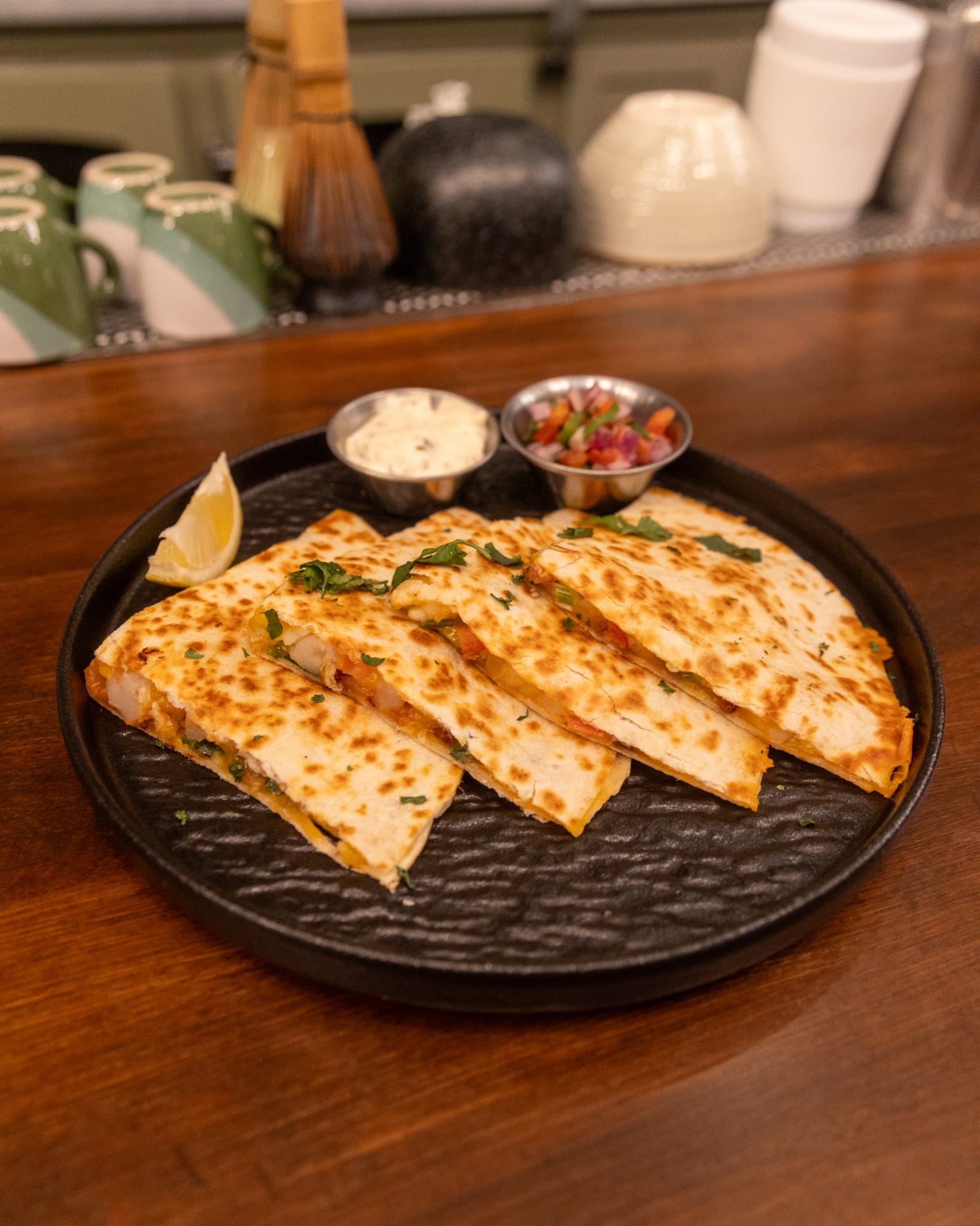 Bacon Shrimp Quesadilla